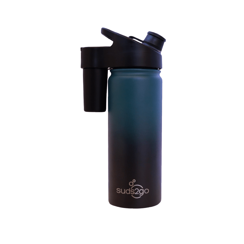 Suds2Go Bottle + 2 Refillable Caps Combo